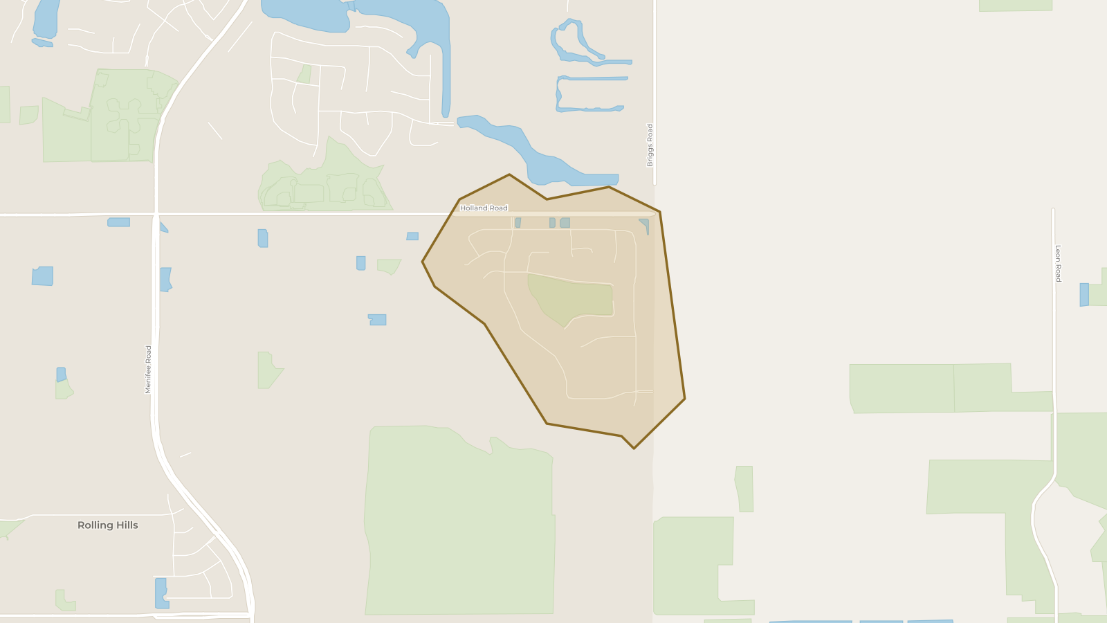 Map showing the boundary of Centennial and the communities around it