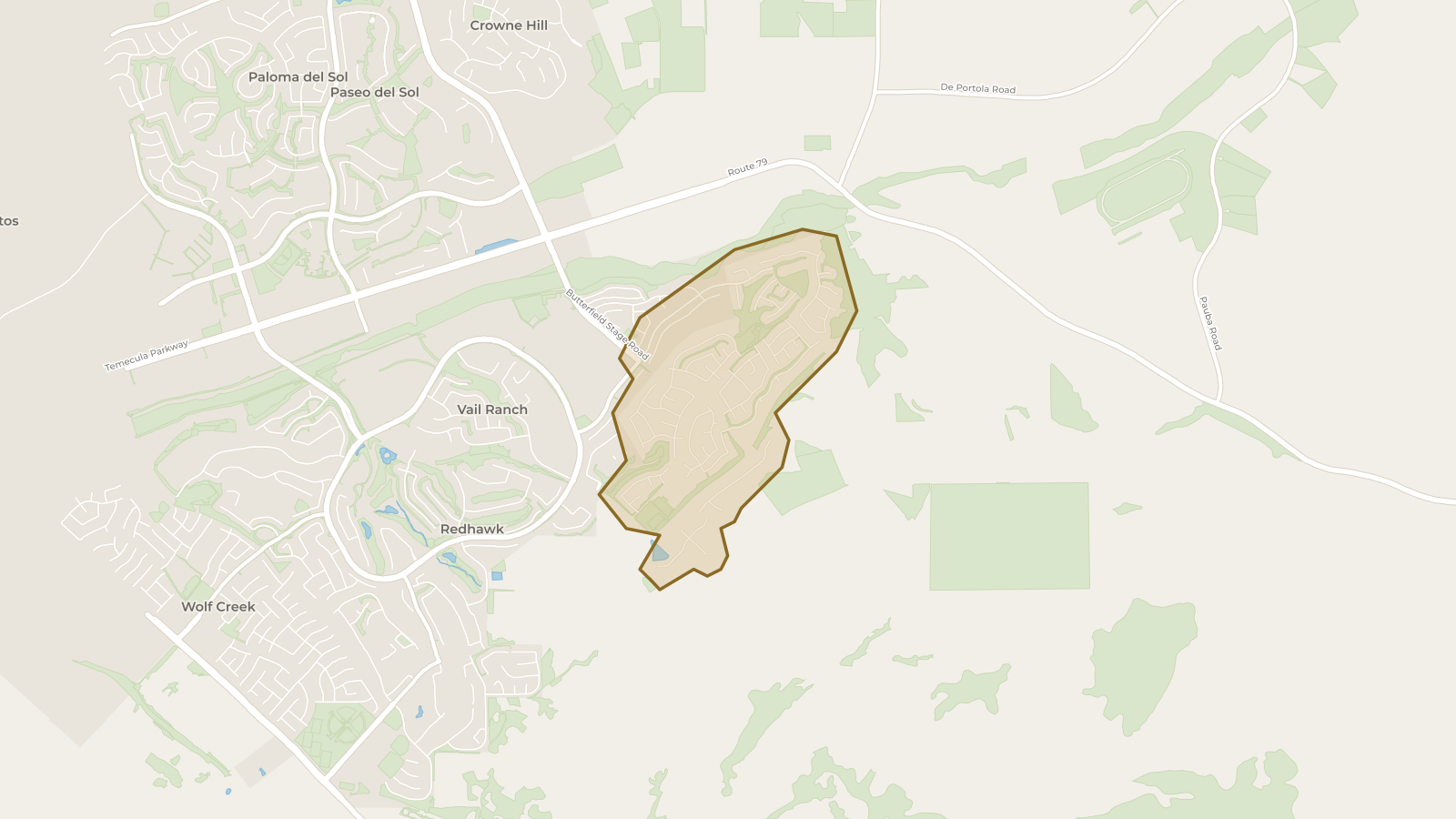 Map showing the boundary of Morgan Hill and the communities around it