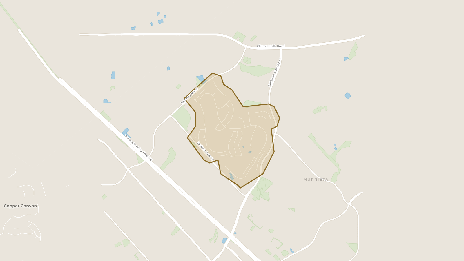 Map showing the boundary of The Colony and the communities around it